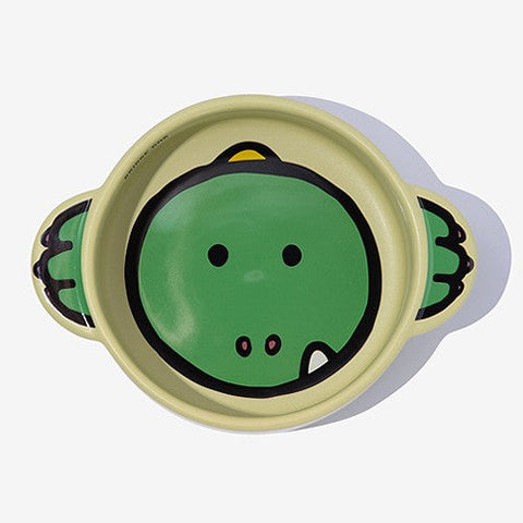 BRIDGE DOG CHARACTER POT DINOSAUR GREEN MATTE